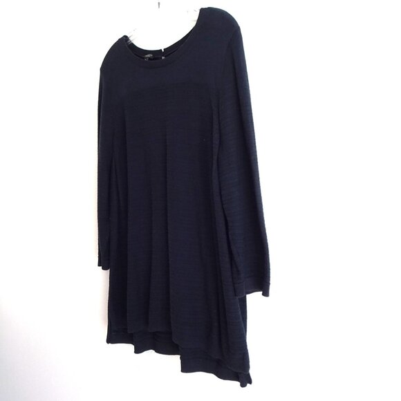 Talbots Tunic Top Women's Petite Plus Size 3X Blue 3/4 Sleeve Stretch - Picture 4 of 10